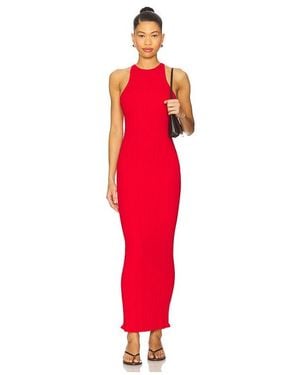 Lovers + Friends Dover Rib Midi Dress - Red