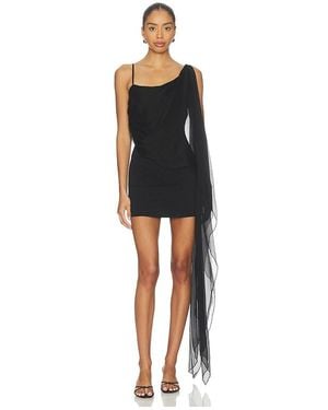 EB DENIM Tara Layered Mini Dress - Black