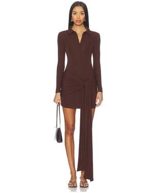 SNDY'S Tahlia Mini Dress in Brown | Lyst SNDY'S Tahlia Mini Dress in Brown | Lyst