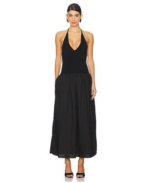 Shona Joy Aliah Halter Midi Dress - Black