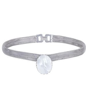 Lelet Charlotte Mesh Choker - Metallic