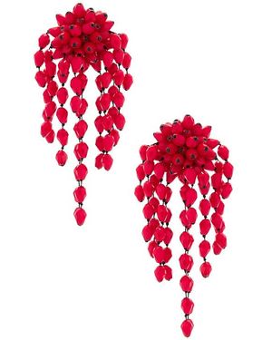 Isabel Marant Hanabi Earrings - Red
