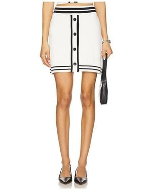 Central Park West Sienna Varsity Skater Skirt - Multicolor