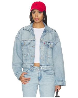 Levi's Jeansjacke Loose Crop Trucker - Blau