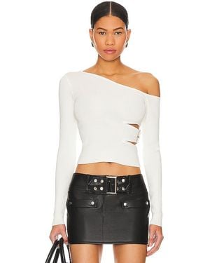 superdown Romina Long Sleeve Top - White