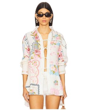 Agua Bendita Langärmeliges Shirt Swan - Weiß