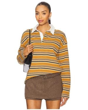 Line & Dot Rugby-Shirt Remie - Orange