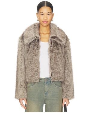 Lamarque Nova Faux Fur Jacket - Multicolour