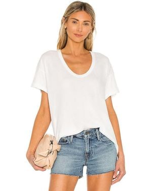 The Great The U Neck Tee - White