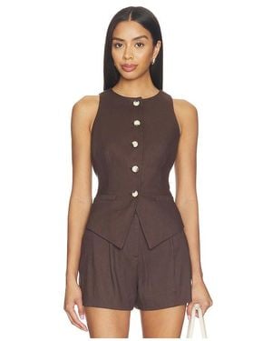 Veronica Beard Hartwell Vest - Brown