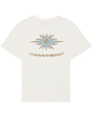 Rhythm Flame Printed Vintage Tee - White