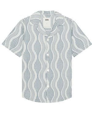 Oas Como Cuba Waffle Shirt - ホワイト