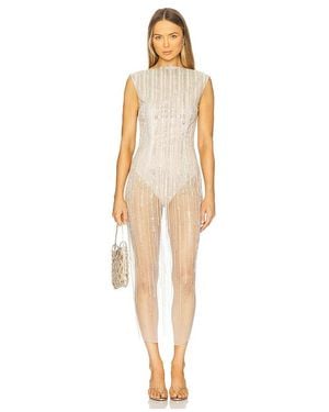 SAU LEE Vestido Marci En Color Blanco Talla (También En 8, 10, 12) - Neutro
