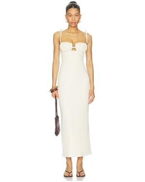 Montce X Elsa Hosk Petal Long Slip Dress - White