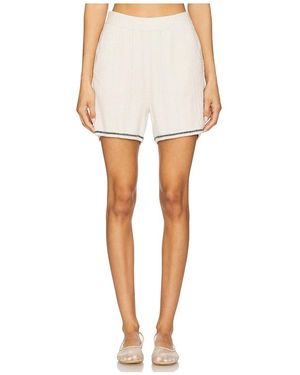 Barefoot Dreams Cozychic Light Pointelle Shorts - White