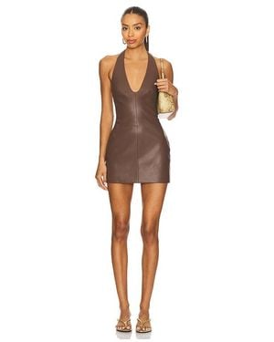 Nakedvice The Apollo Mini Dress - Brown