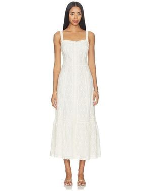 PAIGE Midi-Kleid Kelli - Weiß