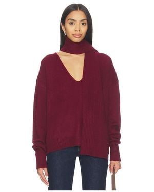 MORE TO COME Mishka Scarf Jumper - Red
