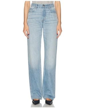GRLFRND Graham High Rise Straight Short Inseam - Blue