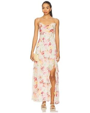 Nicholas Kamila Ruffle Gown - Multicolour