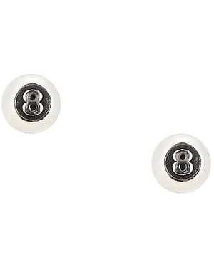 Twojeys 8 Ball Earrings - Black