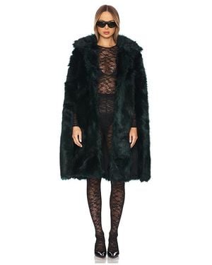 Adrienne Landau The Naomi Faux Fur コート - ブラック