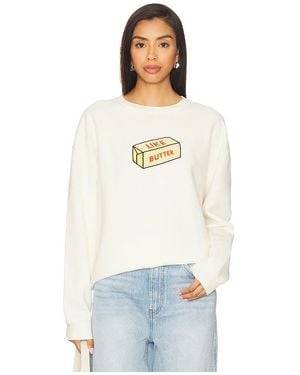 Kule The Oversized Butter Sweatshirt - White