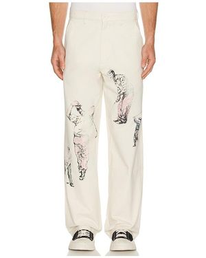 Students Golf PANTALON en Cream - Neutre