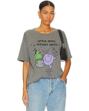 The Laundry Room Little Miss Haunt Mess Oversized Tee - Grey