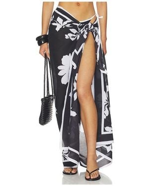 Seafolly May Flower Sarong - Black