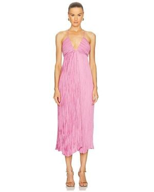 A.L.C. Angelina Pleated Maxi Dress - Pink