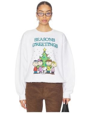 Junk Food Peanuts Seasons Greetings Sweatshirt - White