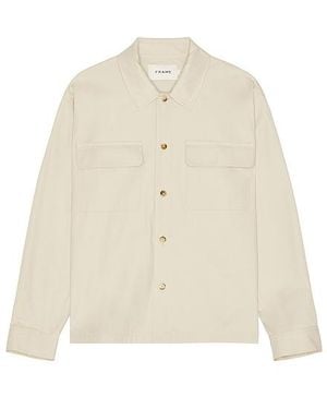 FRAME Double Pocket オーバーシャツ - ホワイト