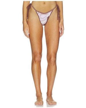Cin Cin Racer String Bikini Bottom - White