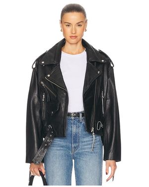 GRLFRND Santa Fe Moto Leather Jacket - Black