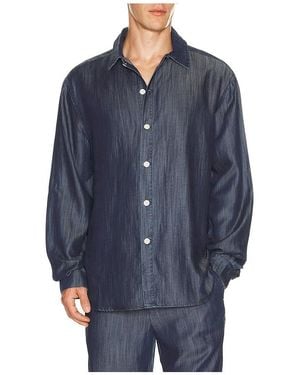 KROST Oversized Denim Shirt - Blue