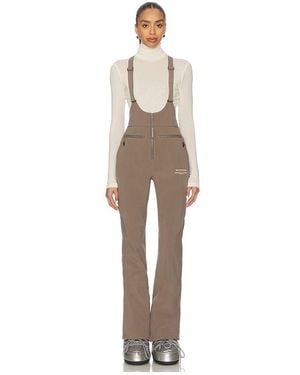 White/space High Waisted Riding Bib - Natural