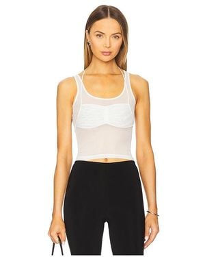 PRIVATE POLICY Bikini Mesh Top - White