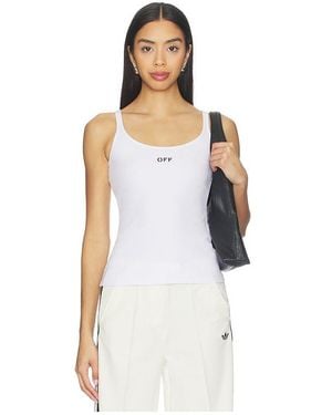 Off-White c/o Virgil Abloh Off Stamp Rib Tank Top - White