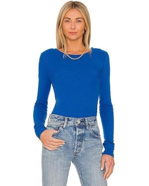 Lamade Perfect Basic Thermal Long Sleeve Tee - Blue