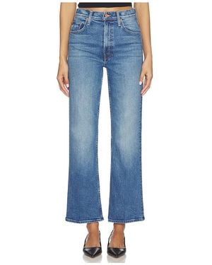 Mother High Waisted Bookie Sneak Jeans - Blue