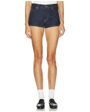 GRLFRND Florence Low Rise Mini Short En Color Azul Talla (También En 25, 24, 26, 27, 28, 29, 30, 31, 32)