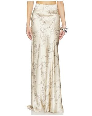 L'Agence Ryker Waistband Bias Skirt - Natural