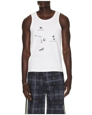 JUNGLES JUNGLES No Where To Go Tank Tops - Blue