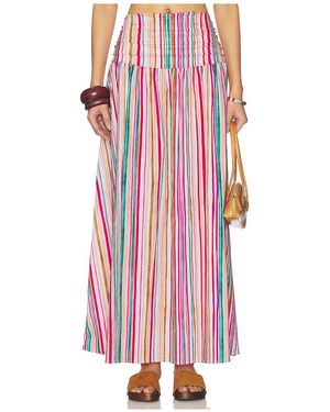 Peixoto Falda Midi Rowan En ,Tan Talla (También En Xl) - Rojo
