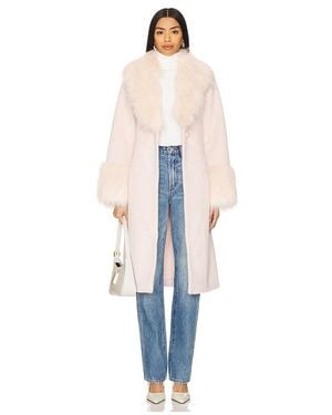 Unreal Fur Faux Fur Paris Coat - Blue