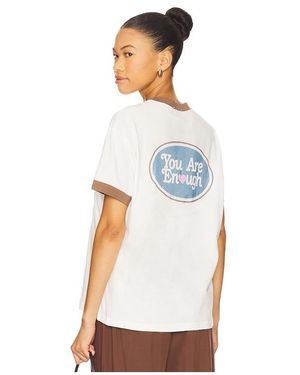 The Mayfair Group You Are Enough Fitted Tee - White