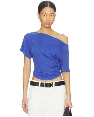Free People X Lucy Off The Shoulder Tee - Blue