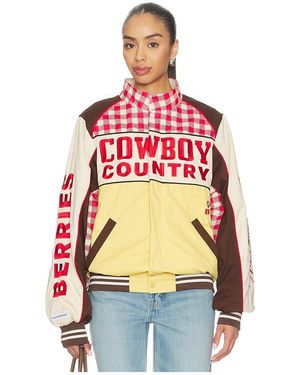 The Laundry Room Cowboy Country Grown Wild Berries Racing Jacket - Red