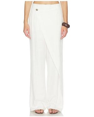 Herskind Alina Midt Waist Trousers - White